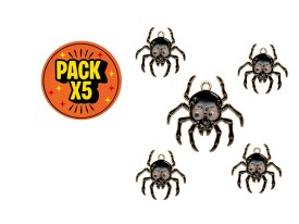 Dije Esmaltado Araña Negra